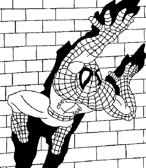 Coloriage spiderman 11 - Dessin gratuit à imprimer