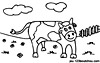 coloriage enfant Coloriage animal: Pistache la vache